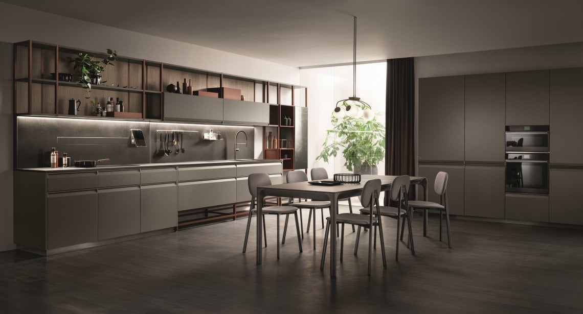 Una versione della cucina Formalia di Scavolini