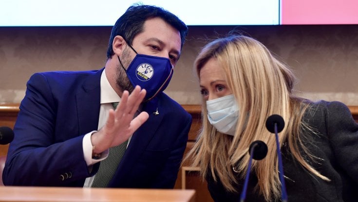 Matteo Salvini e Giorgia Meloni