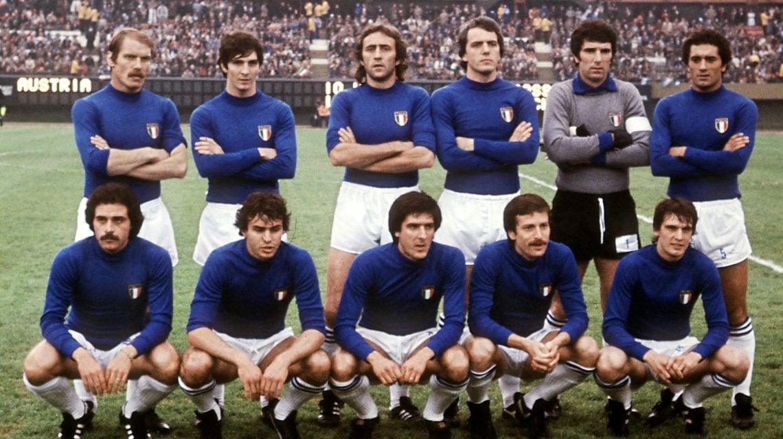 L'Italia nella partita dei mondiali del 1978 contro l'Austria