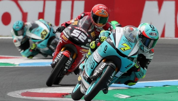Dennis Foggia in azione ad Assen