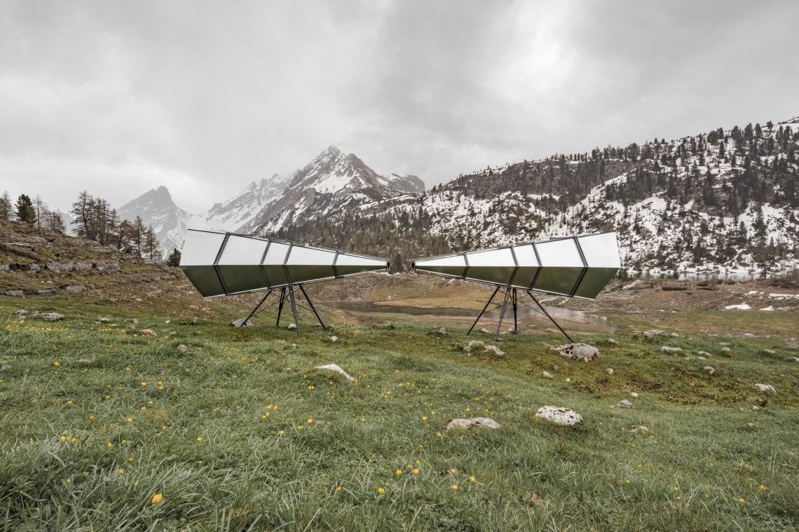 Arturs Punte &amp; Jekabs Volatovskis, &ldquo;Fragile Silence&rdquo;, 2021, installazione ambientale, location Fanes