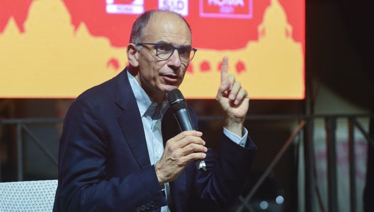 Il segretario del Pd, Enrico Letta