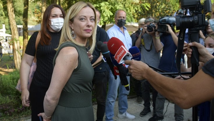 La leader di FdI, Giorgia Meloni