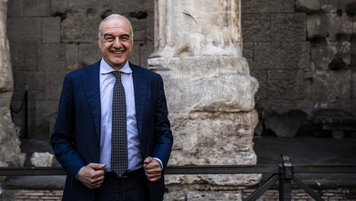 Enrico Michetti, candidato sindaco della destra a Roma (Francesco Fotia/Agf)