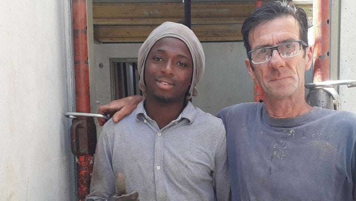 Giorgio Licitra con un collega