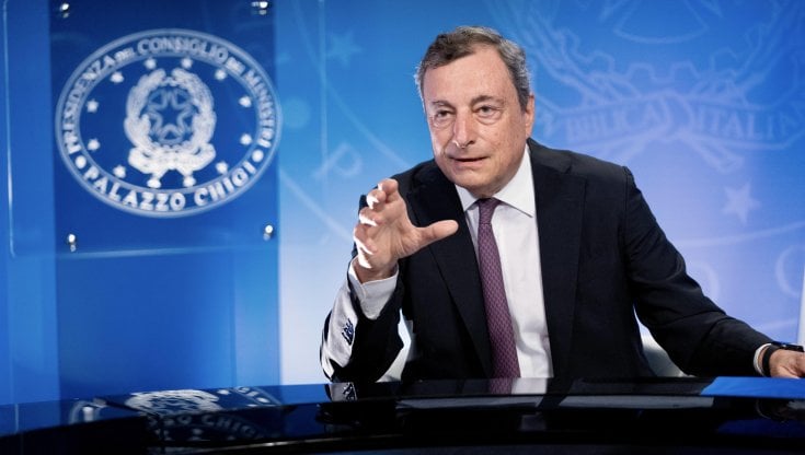 Il premier Mario Draghi