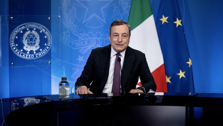 Il premier Mario Draghi