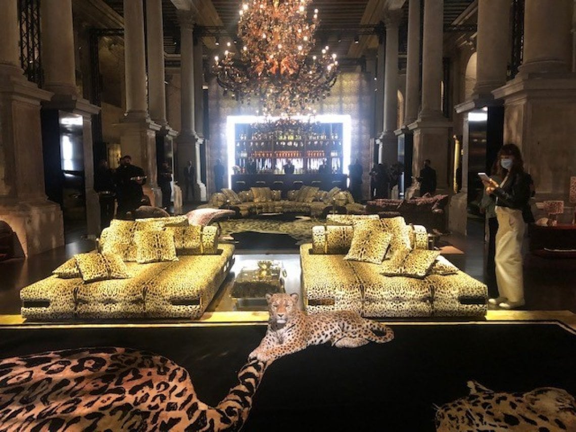 La serie Leopardo della prima collezione per la&nbsp; casa di Dolce&amp;Gabbana presentata sabato 29 agosto a Venezia
