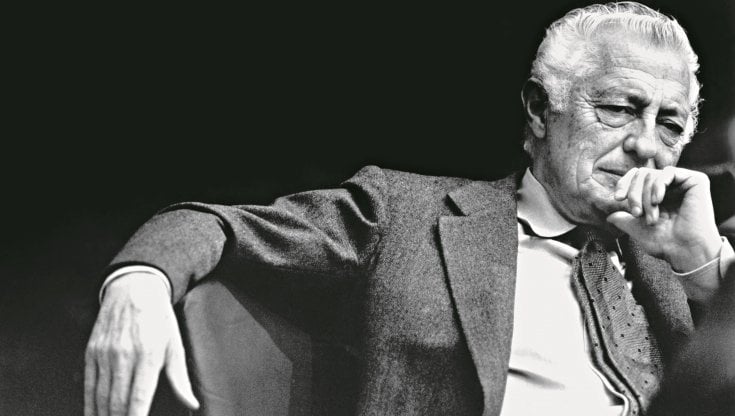 Gianni Agnelli in un ritratto degli anni Ottanta