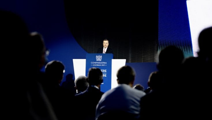 Il Presidente del Consiglio Mario Draghi partecipa all'Assemblea della Confindustria a Roma