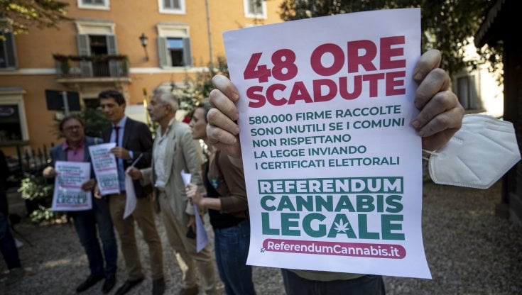 La manifestazione dei radicali in via Arenula