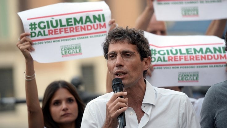 Riccardo Magi, presidente di +Europa, tra i promotori del comitato per il referendum sulla cannabis