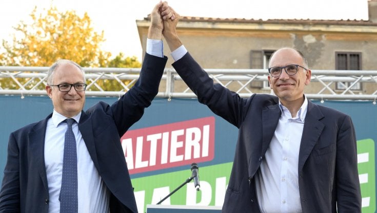 Roberto Gualtieri ed Enrico Letta
