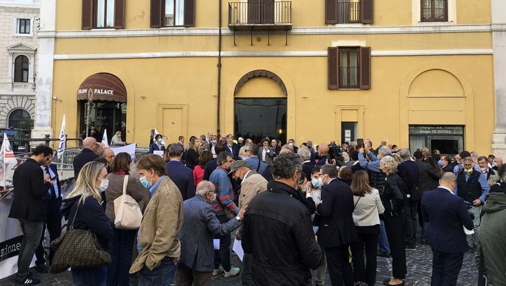 Protesta Fnsi davanti a Montecitorio 