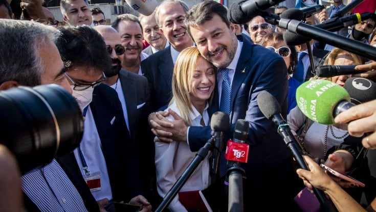 Giorgia Meloni e Matteo Salvini