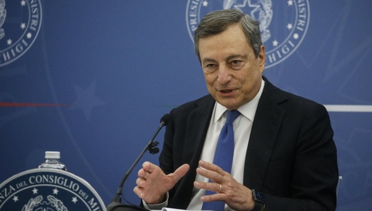 Il presidente del Consiglio Mario Draghi