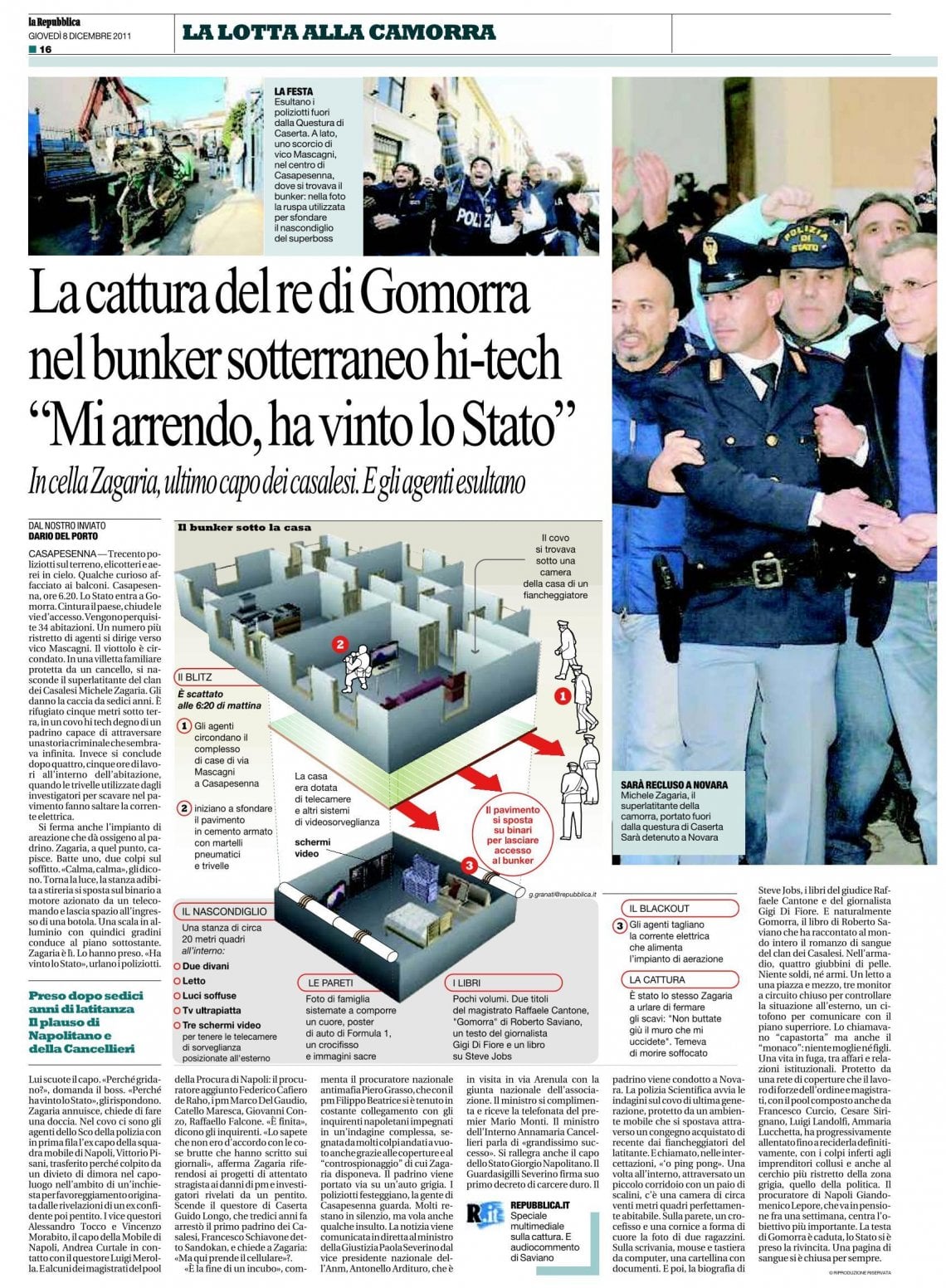 8 Dicembre 2011 La Lotta Ai Casalesi Nel Bunker Hi tech Di Michele 