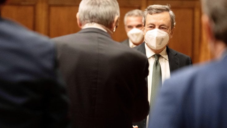 Il presidente del Consiglio Mario Draghi