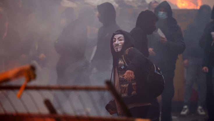 Le proteste dei no-vax nei giorni scorsi a Bruxelles