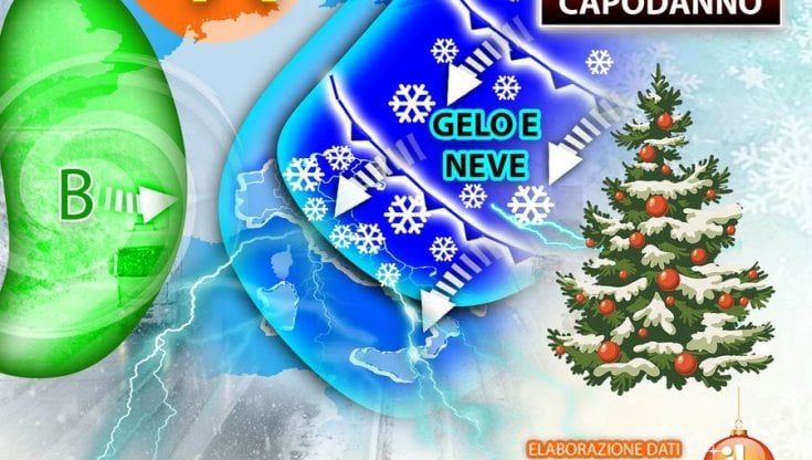A Natale venti gelidi dalla Russia su gran parte dell'Italia. E fino a Capodanno farà ancora freddo