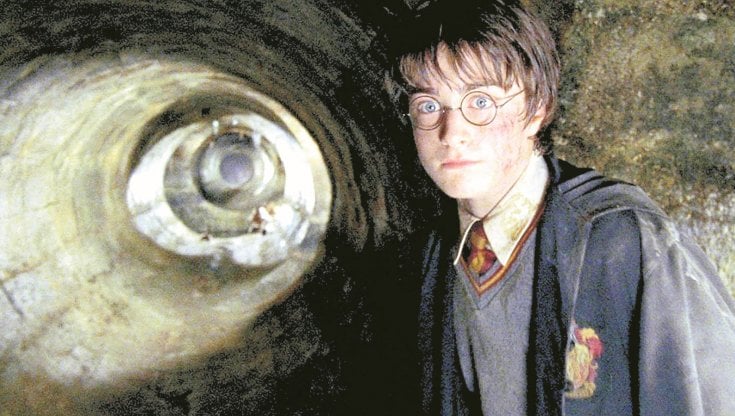 Daniel Radcliffe nella parte di Harry Potter nel fim di Chris Columbus