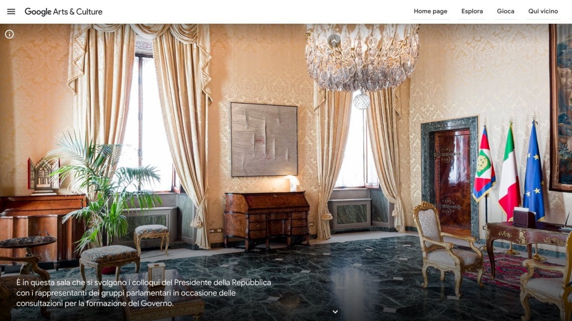 Lo studio del Presidente della Repubblica