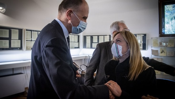 Enrico Letta e Giorgia Meloni