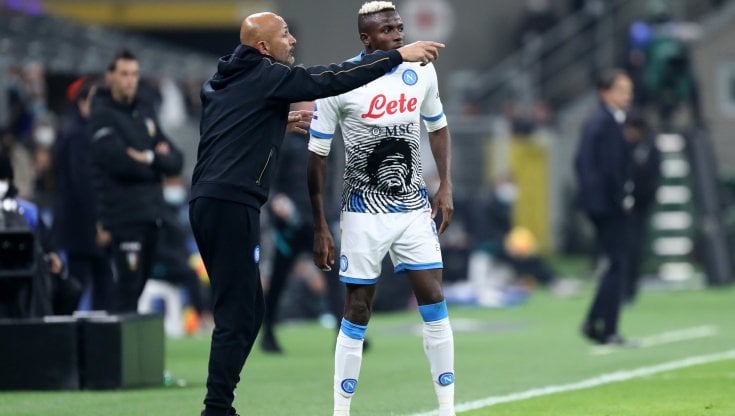 Luciano Spalletti e Victor Osimhen