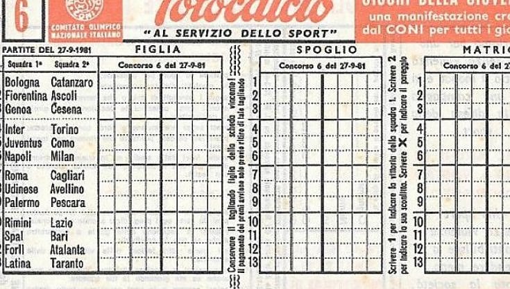 Ecco il nuovo Totocalcio: il 9 gennaio la prima schedina