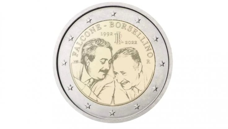 Nelle monete da 2 euro l'omaggio a Giovanni Falcone e Paolo Borsellino