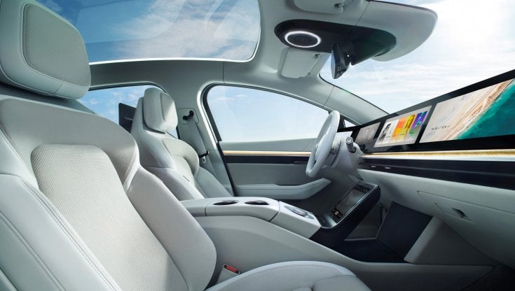 Un rendering del prototipo di Suv presentato da Sony