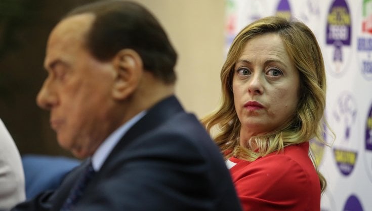 Silvio Berlusconi e Giorgia Meloni