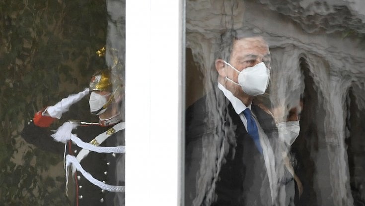 Il premier Mario Draghi