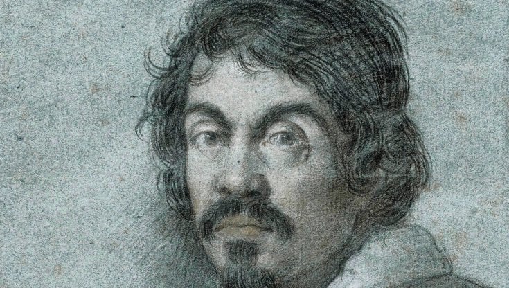 Caravaggio ritratto da Ottavio Leoni (1621 ca.)