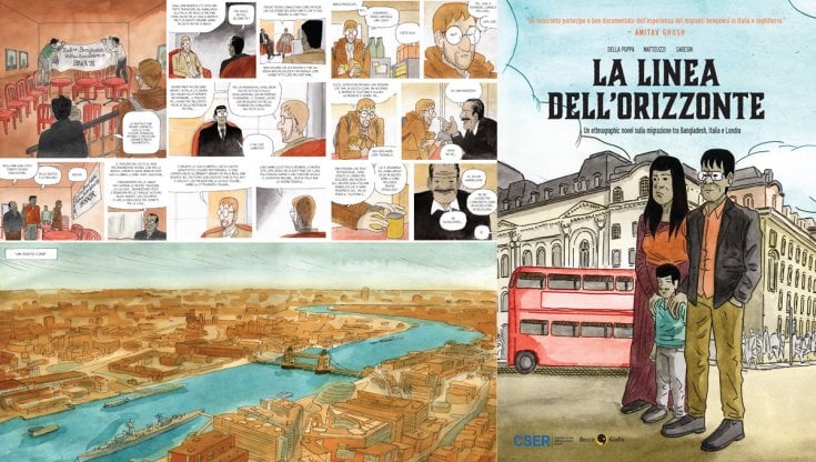 I bengladesi d'Italia a Londra in un fumetto