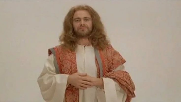 La foto del post. Beppe Grillo nel film "Cercasi Ges&ugrave;" di Luigi Comencini (1982)