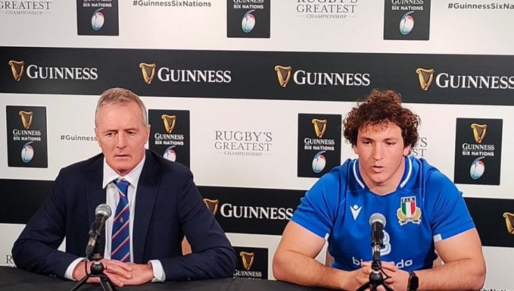 Il ct azzurro Crowley e il capitano Michele Lamaro