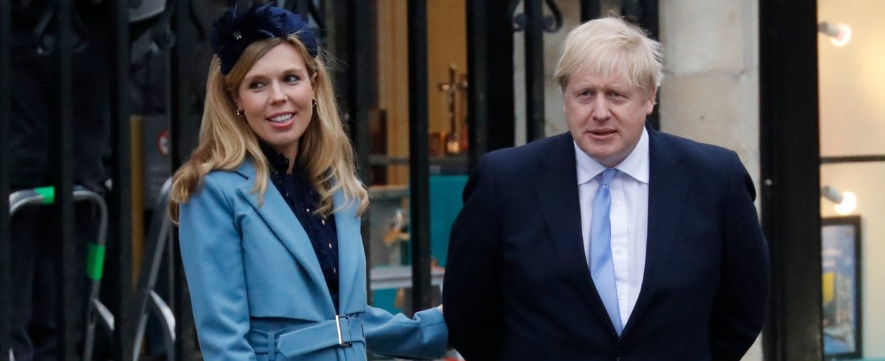 Boris Johnson con la moglie Carrie Symonds