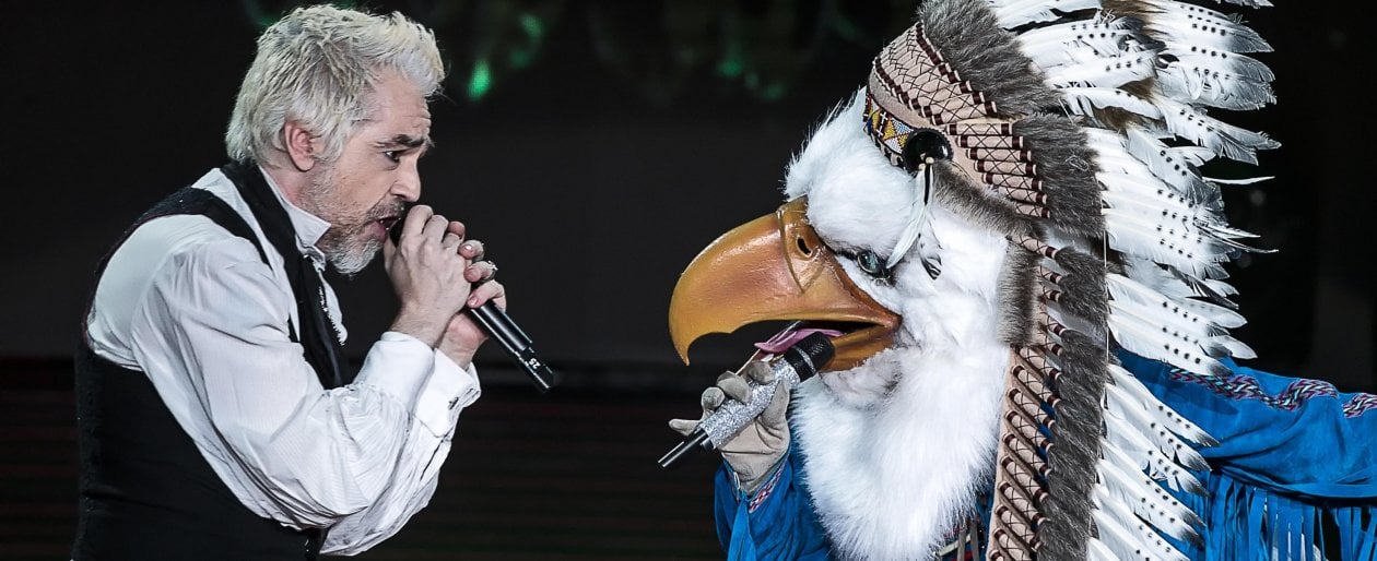 Doppio Morgan cantante senza maschera