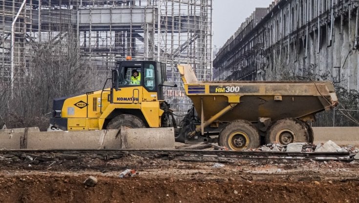 Sesto San Giovanni, la bonifica dell&rsquo;area delle ex acciaierie Falck (Nicola Marfisi / AGF)