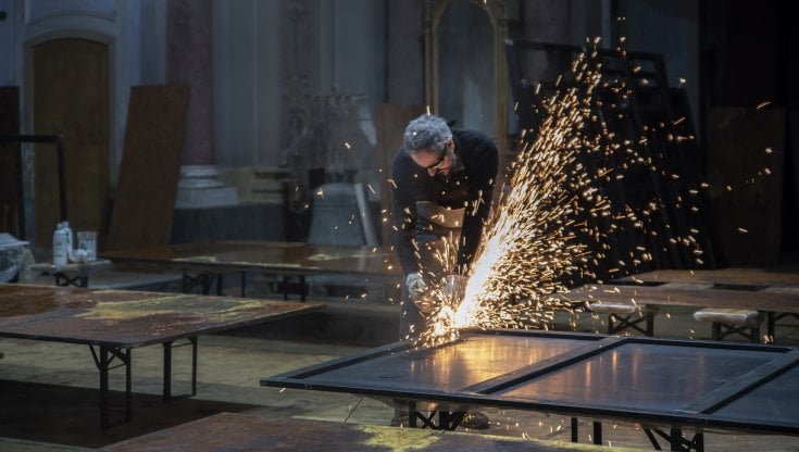 Gian Maria Tosatti al lavoro
