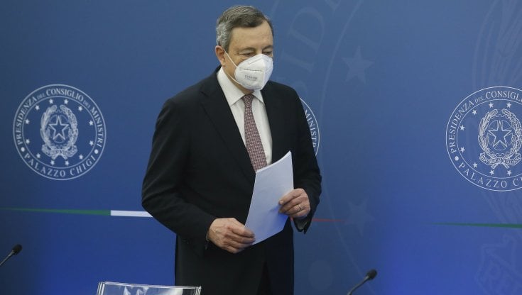 Il presidente del Consiglio Mario Draghi