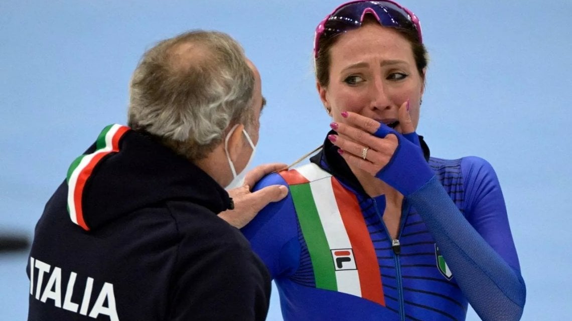 L'emozione di Francesca Lollobrigida