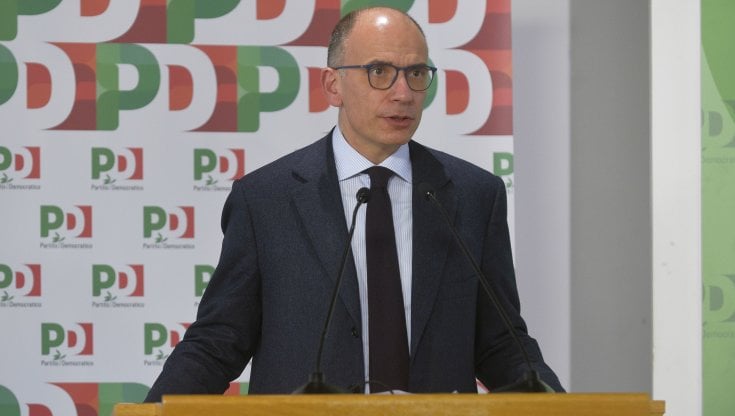 Il segretario del Pd, Enrico Letta