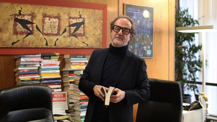 Stefano Coletta, 56 anni, nel suo studio nella sede Rai di viale Mazzini a Roma. foto di Concetto Vecchio 