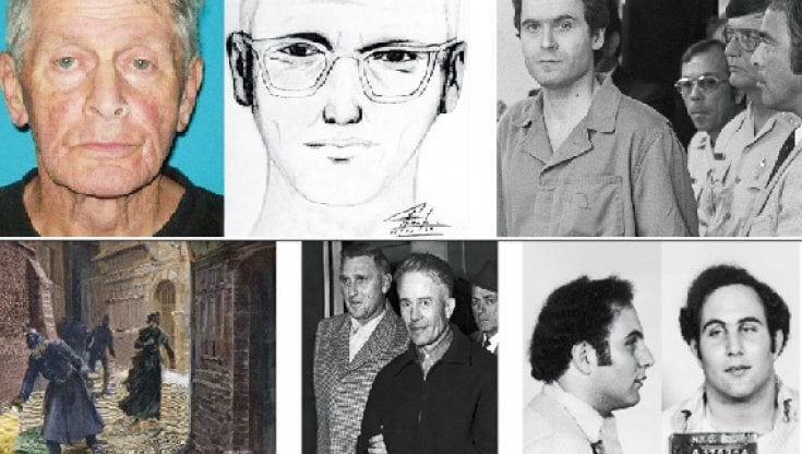 Alcuni tra i serial killer pi&ugrave; famosi della storia. Da Ted Bundy a Jack lo Squartatore, a Zodiac.