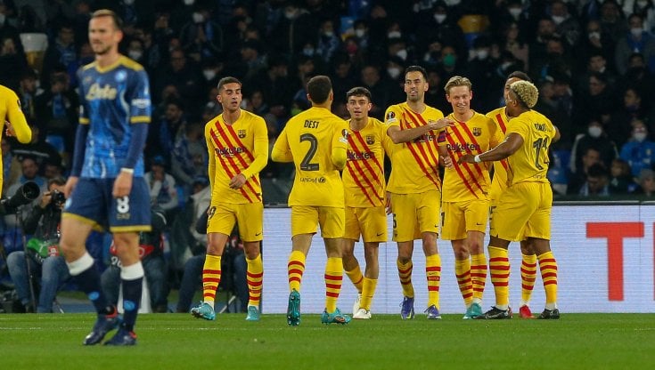 Napoli-Barcellona 2-4: avvio da incubo, azzurri eliminati dall'Europa League