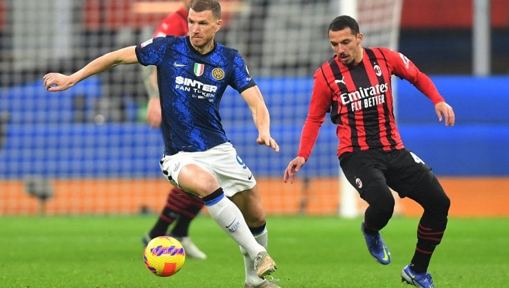 Edin Dzeko ed Ismael Bennacer