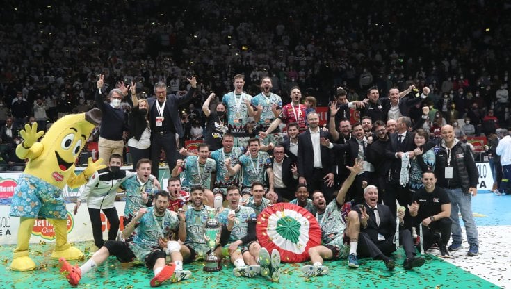 Perugia festeggia la vittoria della coppa