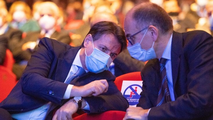Giuseppe Conte ed Enrico Letta